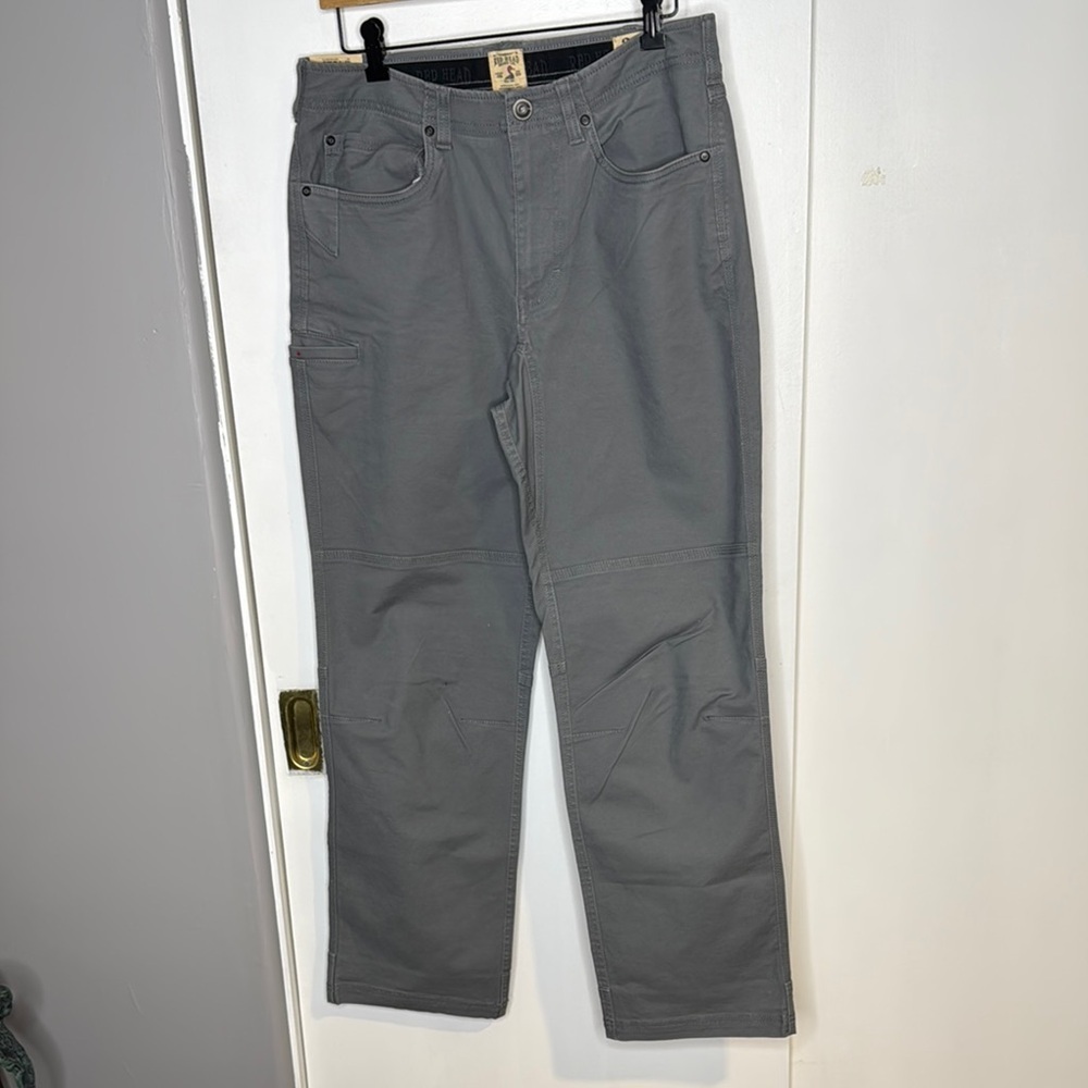 NWT Mens Red Head , rip stop, Gray, Workwear Pants SZ 32/30, heavy duty work